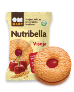 Nutribella filled biscuites with Cherry cream