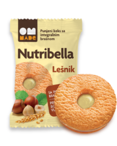 Nutribella filled biscuites with Hazelnuts cream